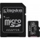 KINGSTON MICRO SD + ADAPT. 128GB CL.10 100MS-85MBS