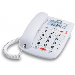 Teléfono Alcatel TMAX20, Teclas Grandes, Color Blanco