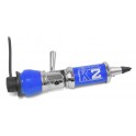 MINI K2 AZUL - Antena móvil CB abatible, bobina, 168 cm. Color azul.