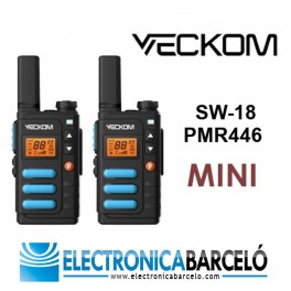Pack 2 X Walkie VECKOM SW-18 de uso libre PMR446